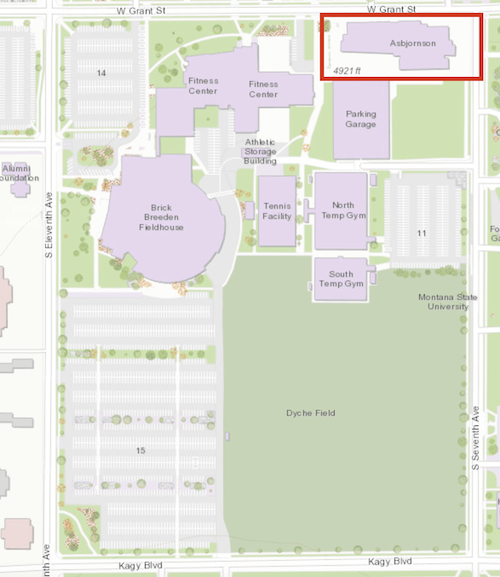 map of MSU